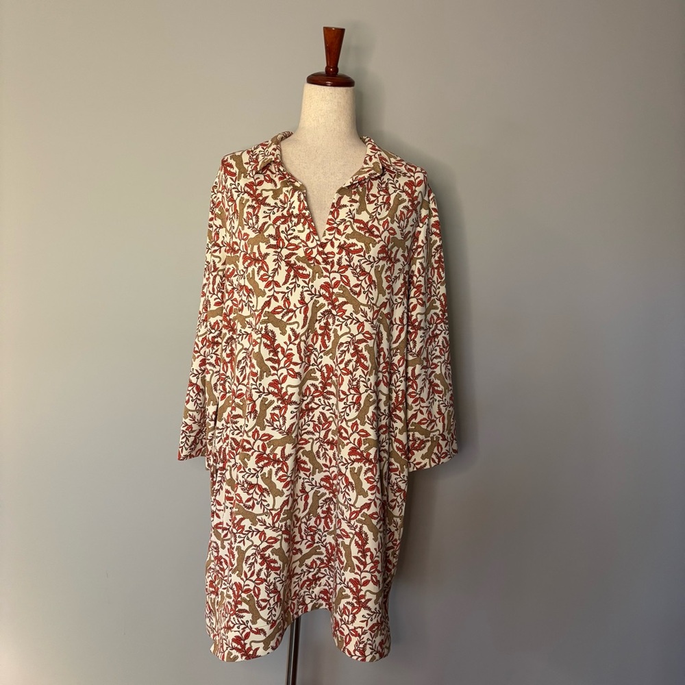 Jude Connally Sloan Jungle Cheetah Dress size XL